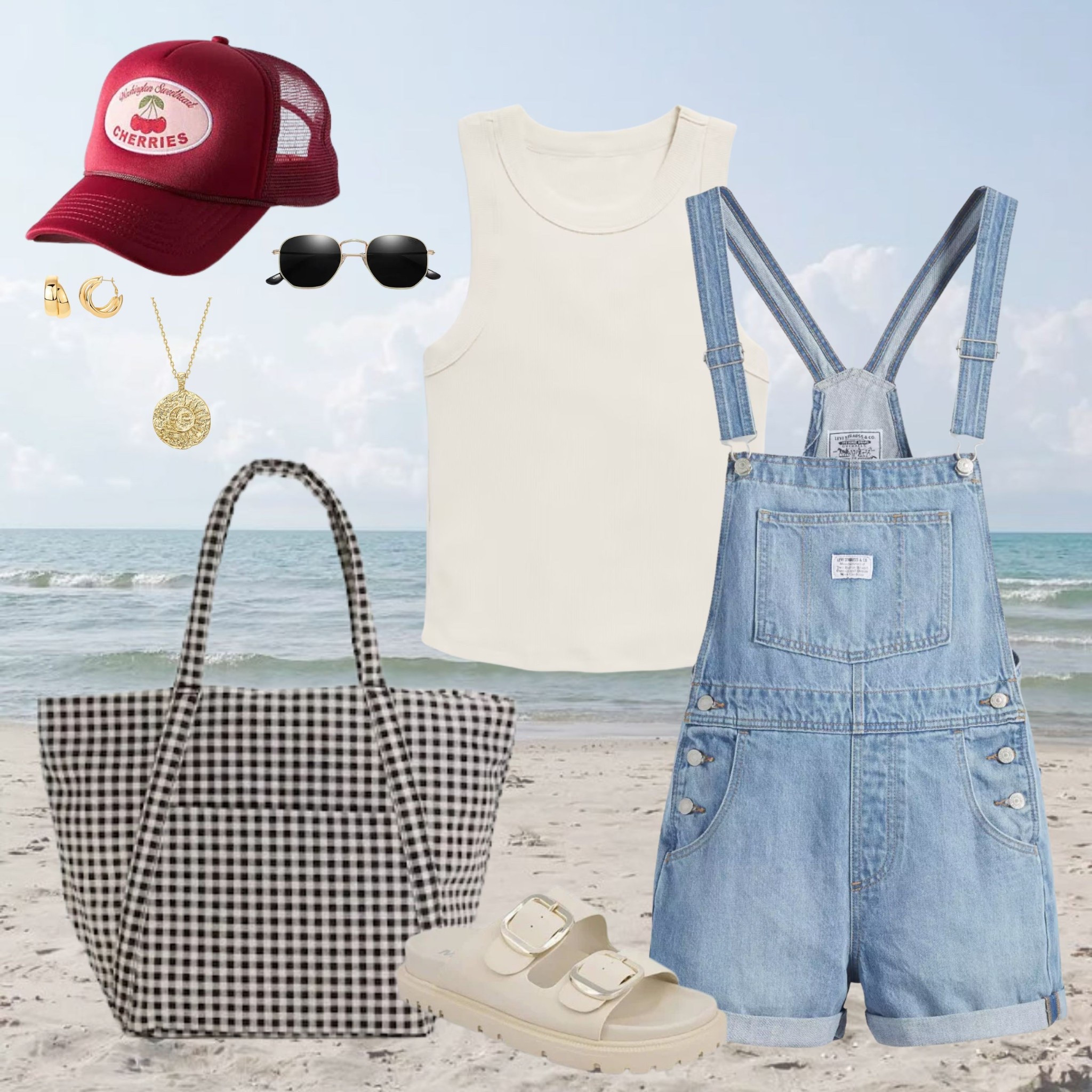 Cool mom outfit // summer outfits // beach day // lake day // shortalls // overalls 

#LTKSummerEdit #LTKFindsUnder50 #LTKFindsUnder100