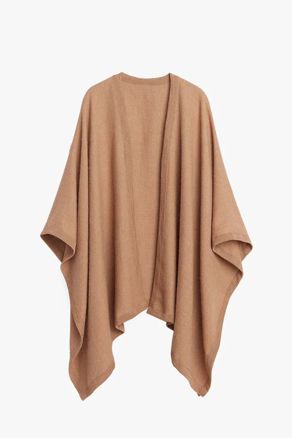 Baby Alpaca Square Edge Cape | Cuyana