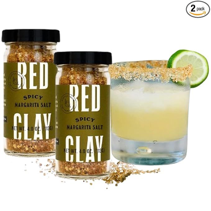 Red Clay Spicy Margarita Salt - Chili & Lime Salt for Margaritas - Use with Salt Rimmer for Cockt... | Amazon (US)