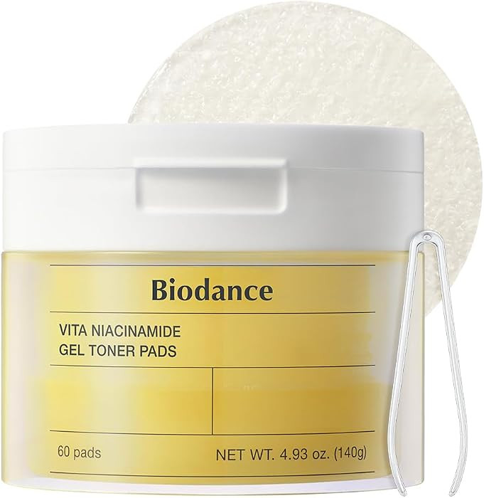 Biodance Vita Niacinamide Gel Toner Pads, Dark Spot Corrector, Evening Skin Tone, Gentle Exfoliat... | Amazon (US)