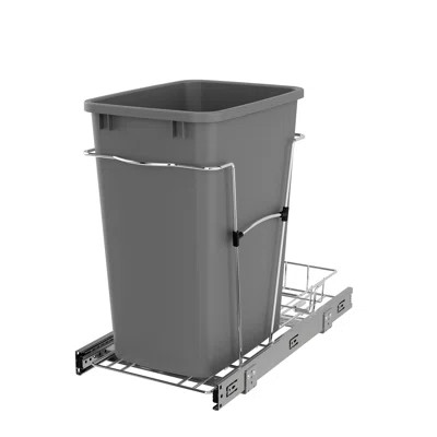 Rev-A-Shelf Pull Out Trash Can 35 Qt for Kitchen Cabinets | Wayfair North America