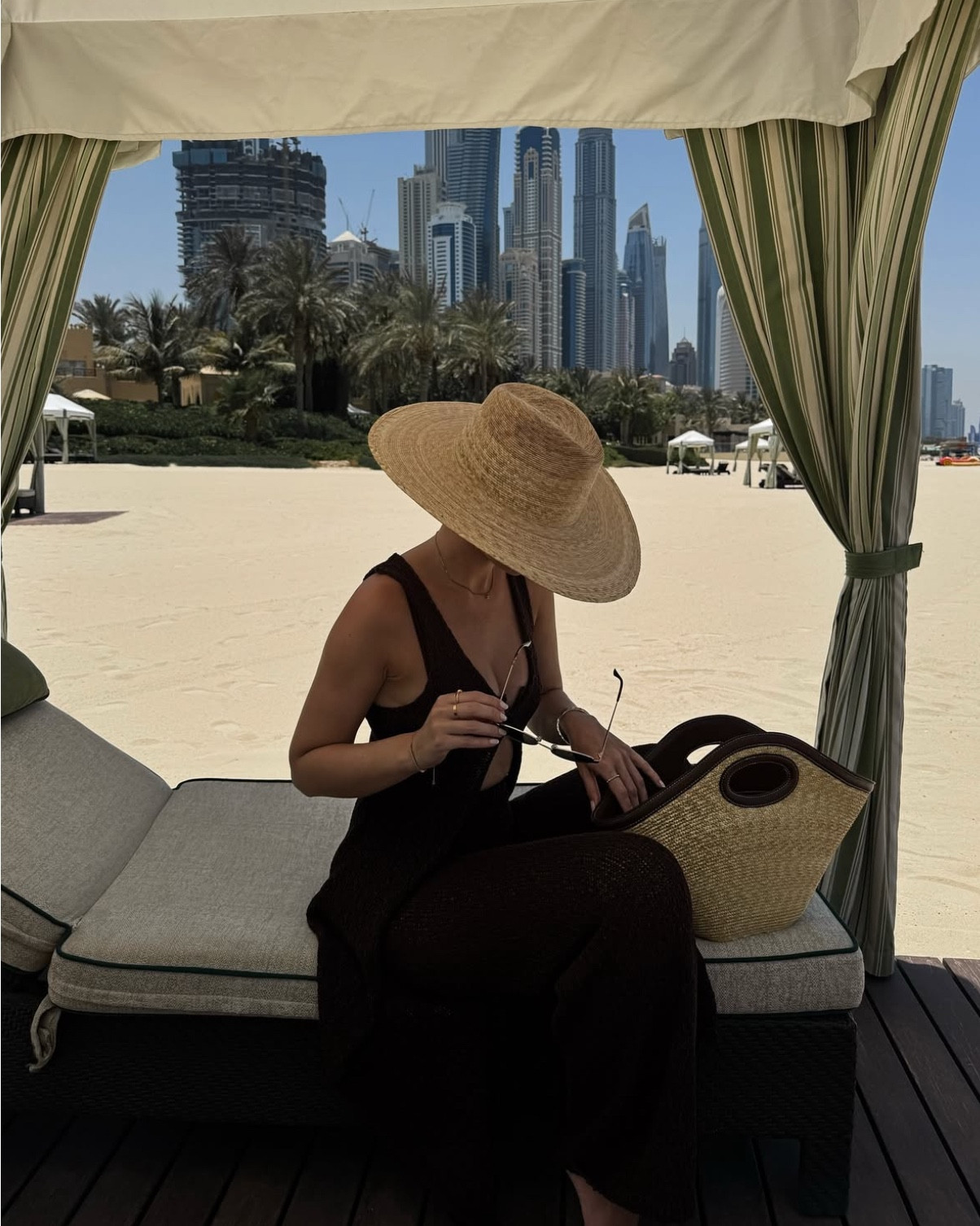 Holidays are for lounging by the sea and reading on the beach. Wearing a Because of Alice chocolate brown knit co ord

#LTKtravel #LTKsummer #LTKstyletip