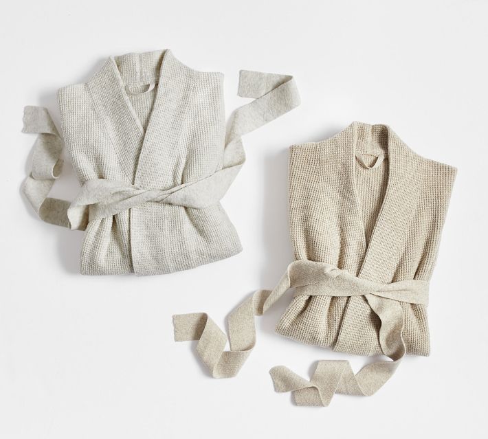 Cozy Thermal Sweater Robe | Pottery Barn (US)