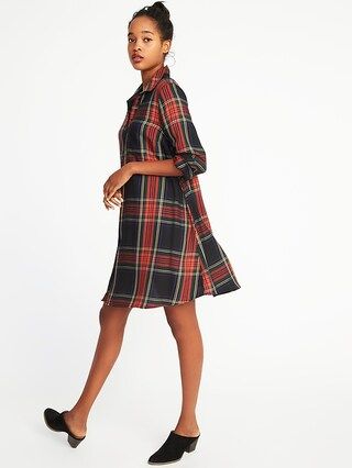 Twill Shirt Dress for Women | Old Navy US