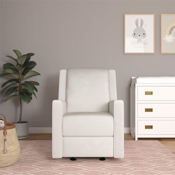 Baby Relax Robyn Rocker Recliner Chair with Pocket Coil Seating, White Linen | Walmart (US)