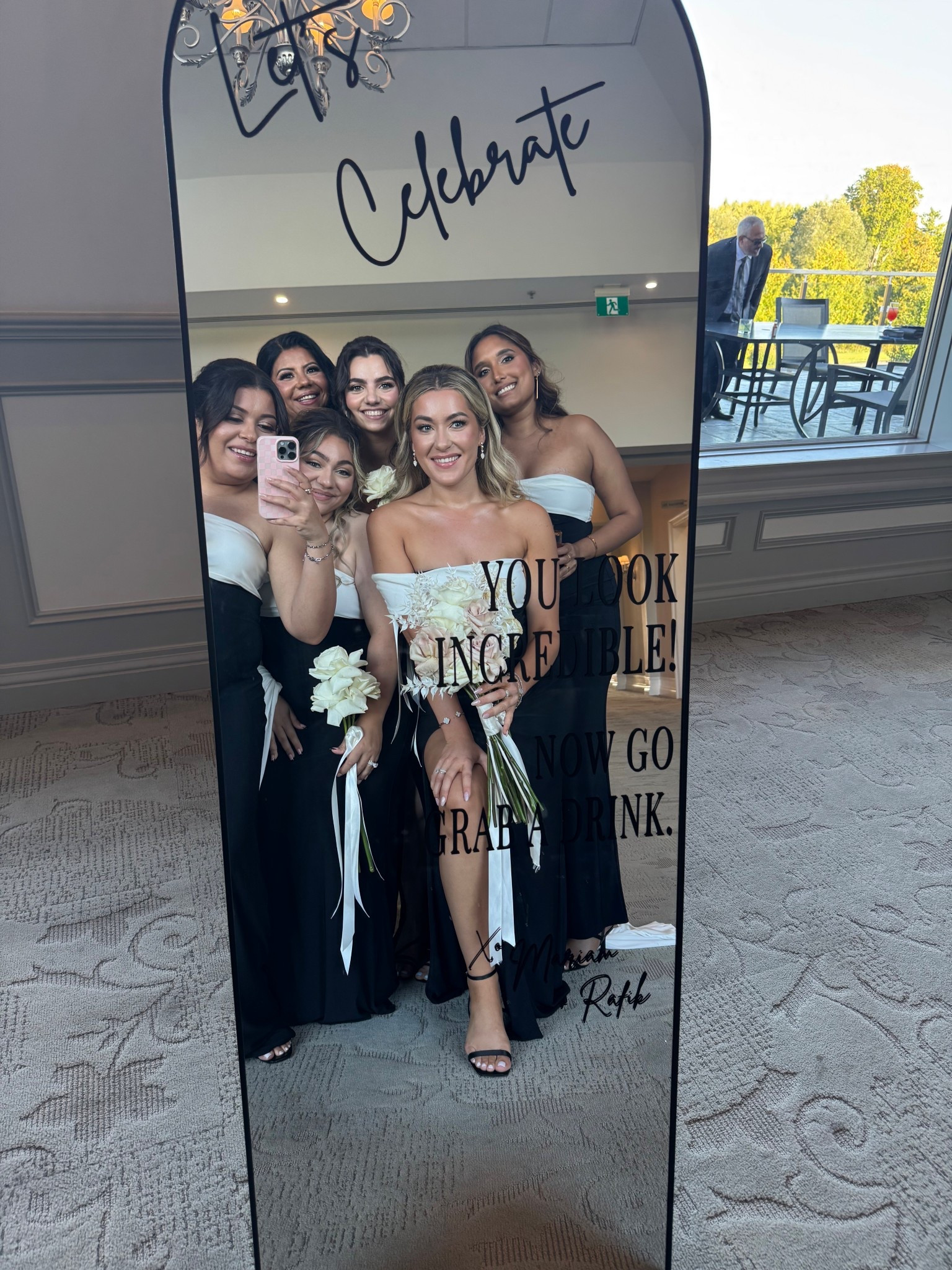 Bridesmaid dresses were from club l London! Incredibly flattering and loved by all the guest. Black dress with a touch of white is always elegant and the high slit is perfect for summer  

#LTKdresses #LTKpartywear #LTKwedding