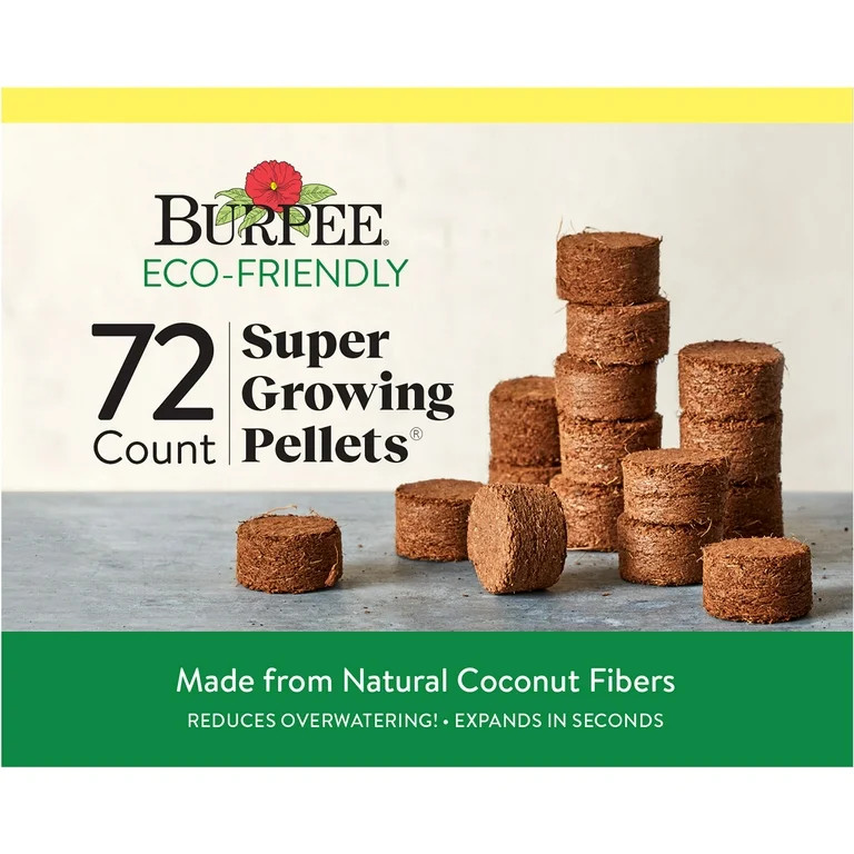 Burpee 72-Cell Super Growing Pellets,  For indoor seed starting, fits all Burpee Seed starting tr... | Walmart (US)
