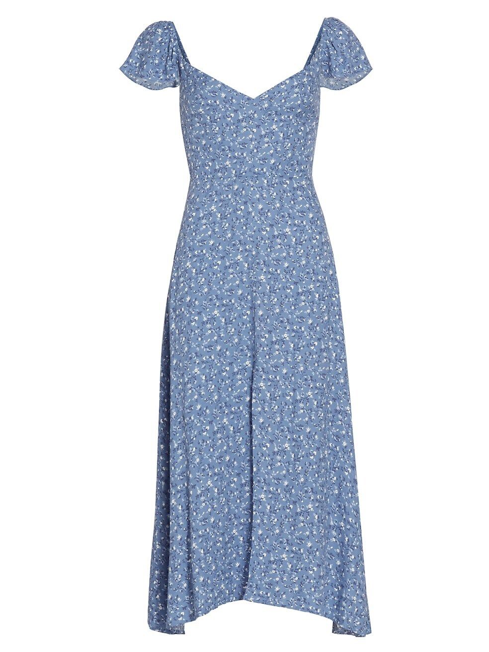 Baxley Floral Cap-Sleeve Midi-Dress | Saks Fifth Avenue