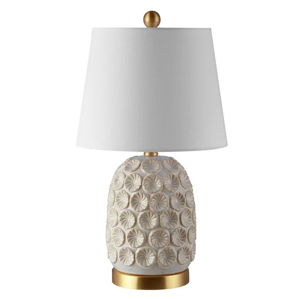 Safavieh Lamson 21 in. H Floral Coastal Table Lamp, Cream - Walmart.com | Walmart (US)