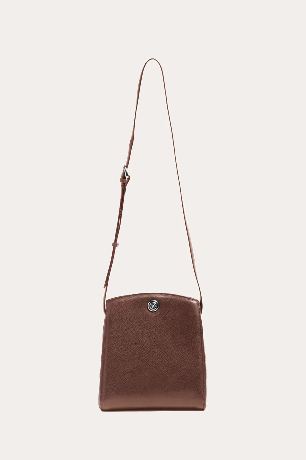 Pushlock Crossbody Bag Dark Brown | LITTLE LIFFNER