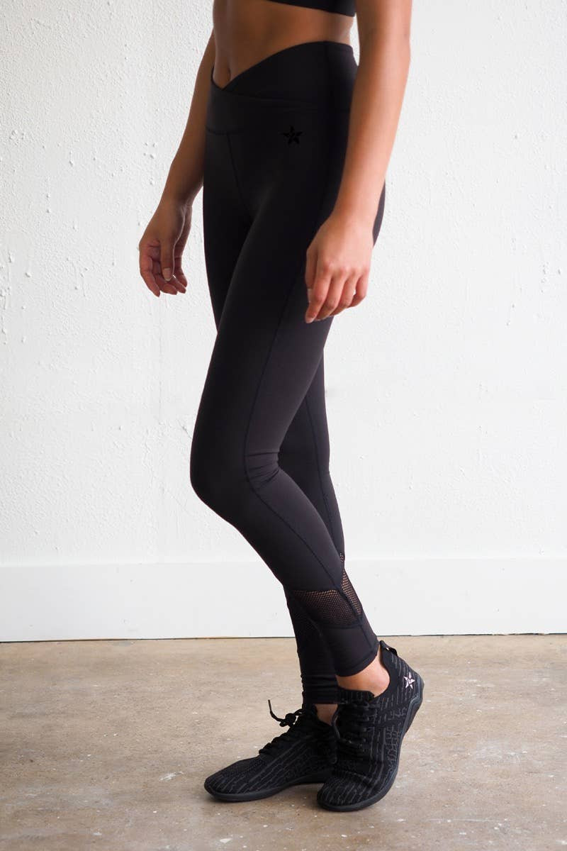 Legendary LuxWaist Legging in Black ContourFlex™ | Rebel Athletic
