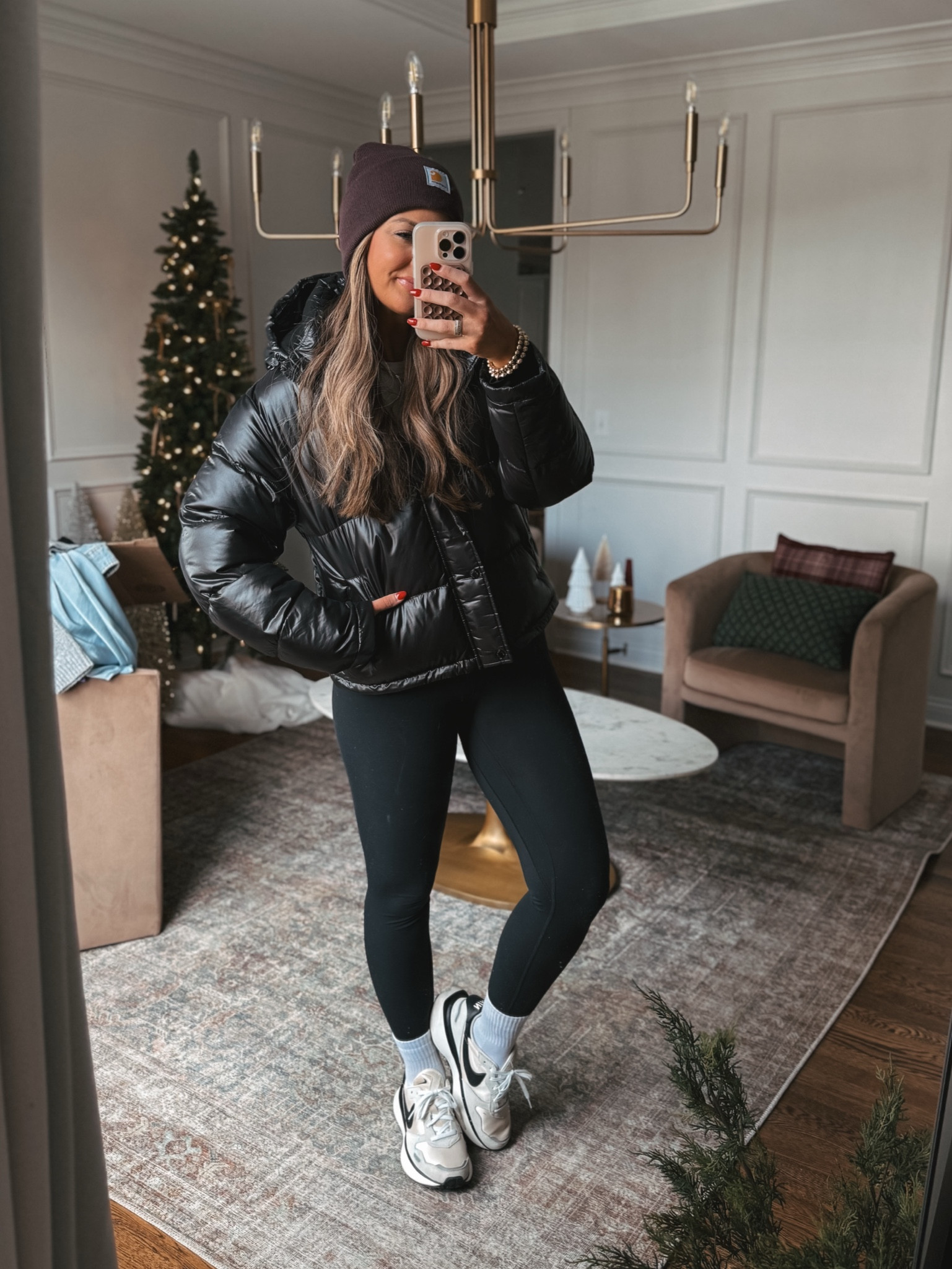Casual winter outfit idea leggings and winter coat! I am obsessed with this Aritzia puffer coat. Fit is true to size I have a medium. My Nike sneakers are on sale with code MOMENT fit is true to size. My beanie and leggings are Amazon! 



#LTKStyleTip #LTKMidsize #LTKActive