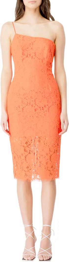 Bardot Maya Lace One-Shoulder Cocktail Dress | Nordstrom | Nordstrom