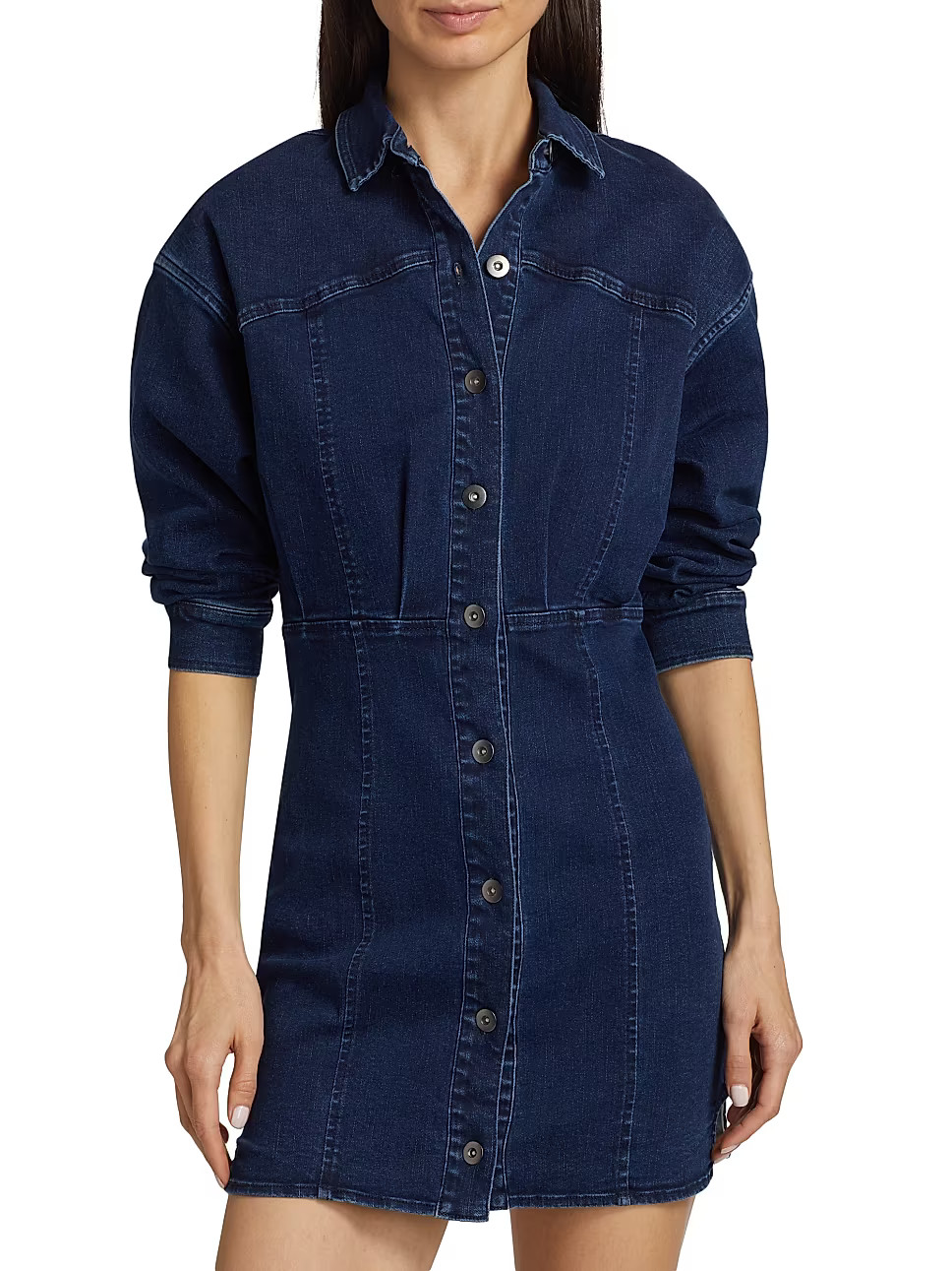 Amber Stretch-Denim Minidress | Saks Fifth Avenue