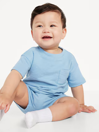 Short-Sleeve Pocket T-Shirt and Shorts Set for Baby | Old Navy (US)
