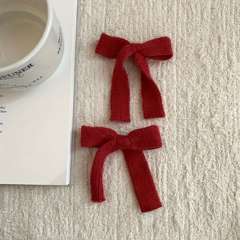 cute knit bow hair clips women sweet cozy side braid - Temu | Temu Affiliate Program