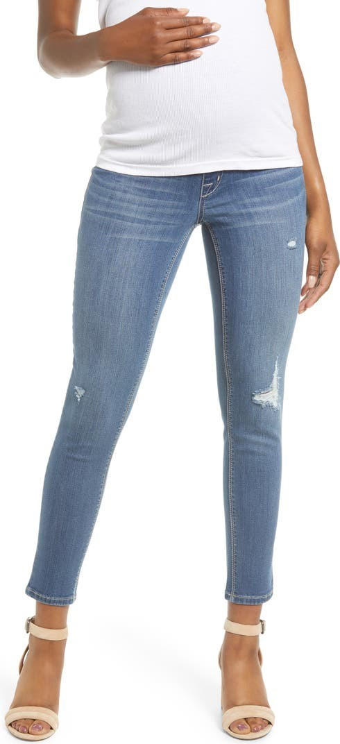 Distressed Ankle Maternity Skinny Jeans | Nordstrom