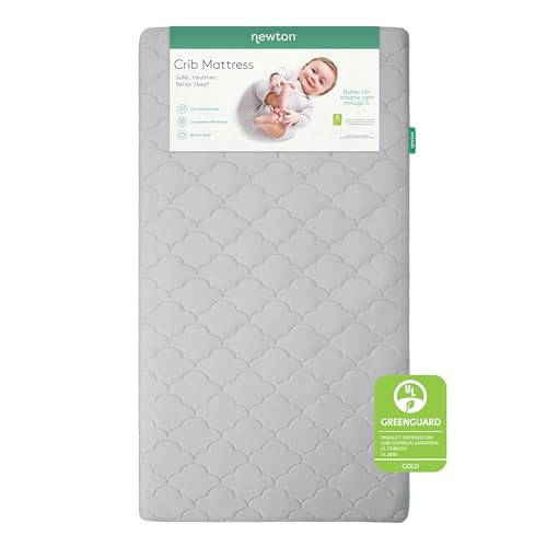 Newton Baby Crib Mattress and Toddler Bed - Ultra-Breathable Proven to Reduce Suffocation Risk, Washable Core & Cover, 2-Stage, Plush 5.5" Thick- Moonlight Grey | Amazon (US)
