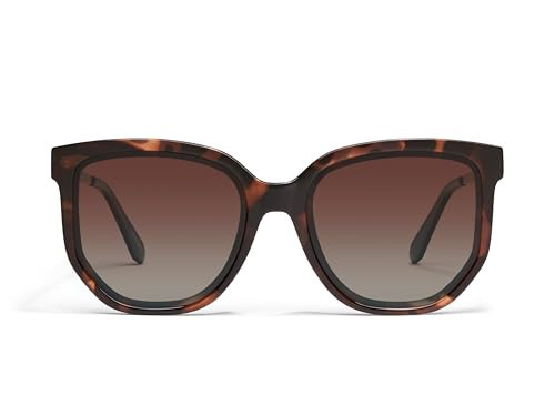 Quay - Womens Sunglasses, Polarized Round Lenses with UV Protection (Coffee Run, Tortoise Gold) | Amazon (US)