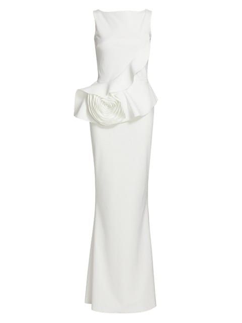 Morny Rosette Peplum Gown - Wedding Dress | Saks Fifth Avenue