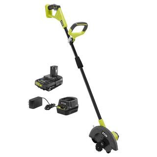 ONE+ 18V 9 in. Cordless Battery Edger with 2.0 Ah Battery and Charger | The Home Depot