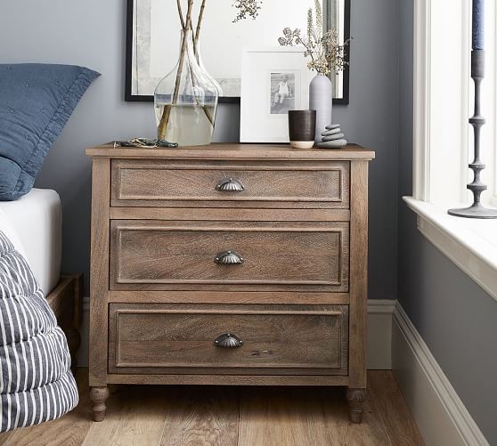 Astoria 3-Drawer Nightstand | Pottery Barn (US)
