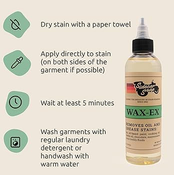WAXEX Oil and Grease Stain Remover for Clothes - Sidecar Soap | Amazon (US)
