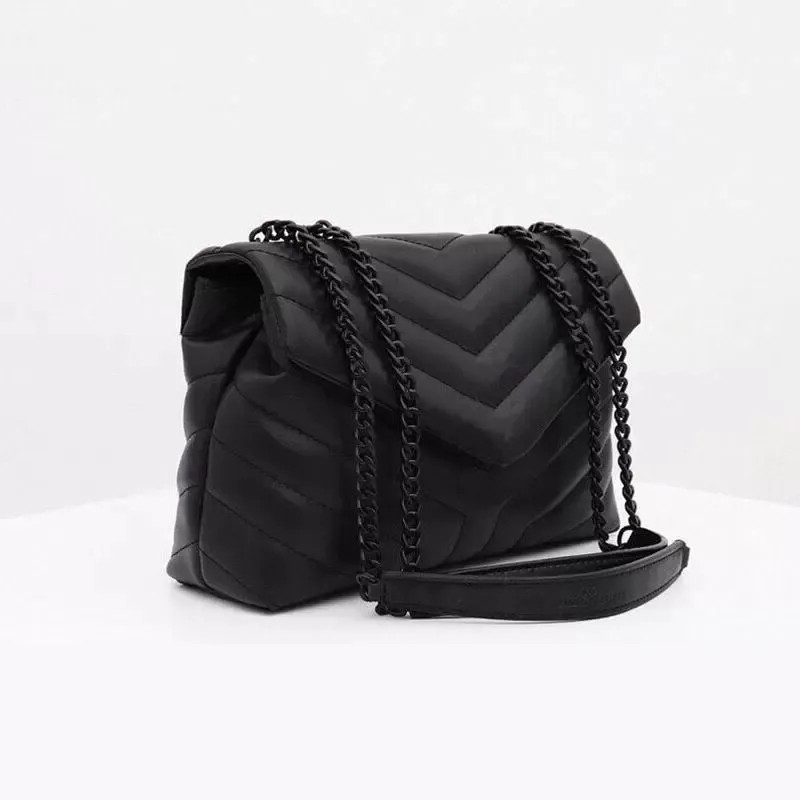 Luxury Handbag Shoulder Bag Brand LOULOU Y Shaped Designer Seam Leather Ladies Metal Chain High Q... | DHGate