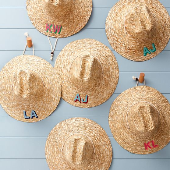Monogram Mary Straw Hat | Mark and Graham