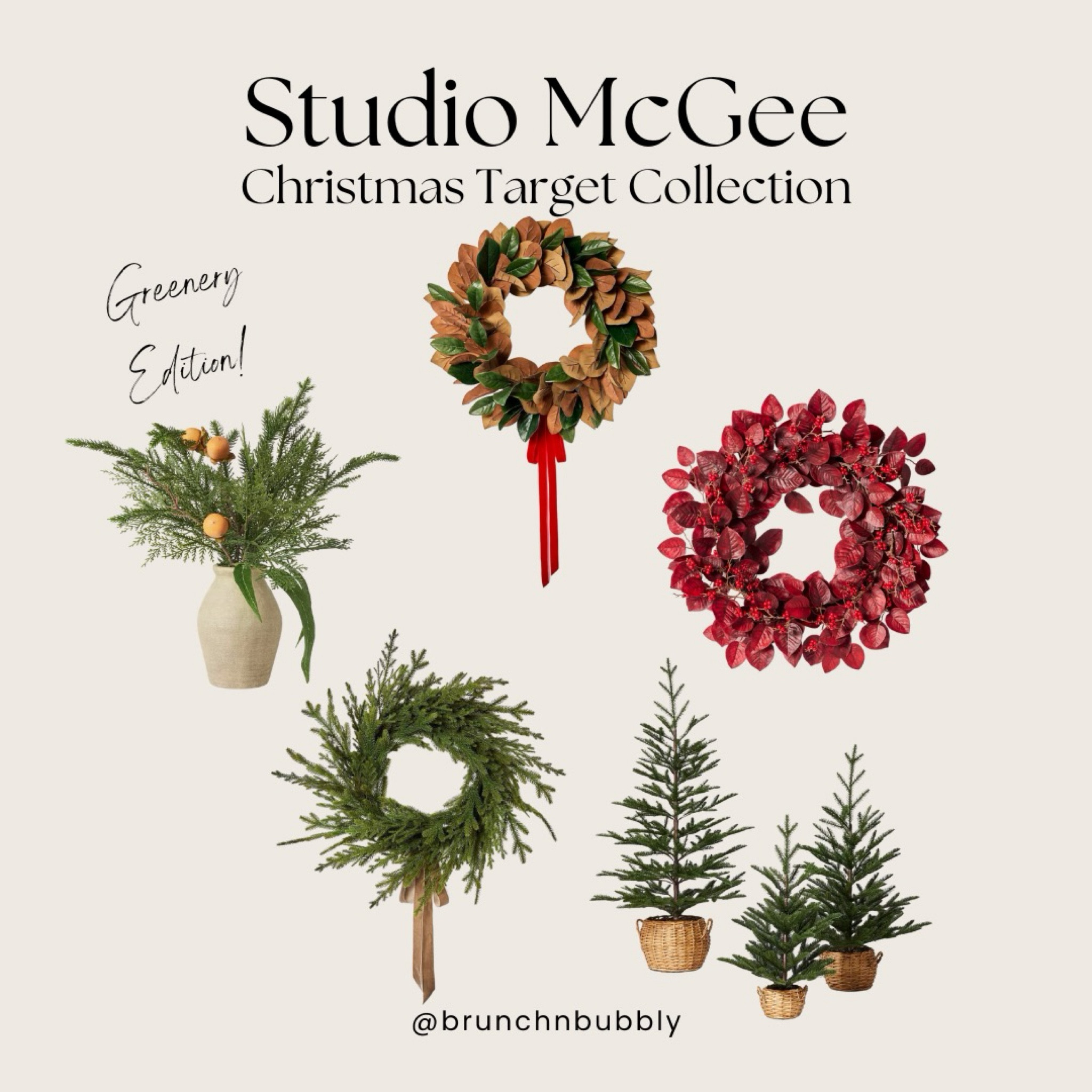 All the greenery from the Studio McGee Christmas collection at Target! 
Wreaths
Faux arrangements
Faux trees


#LTKHoliday #LTKGiftGuide #LTKSeasonal