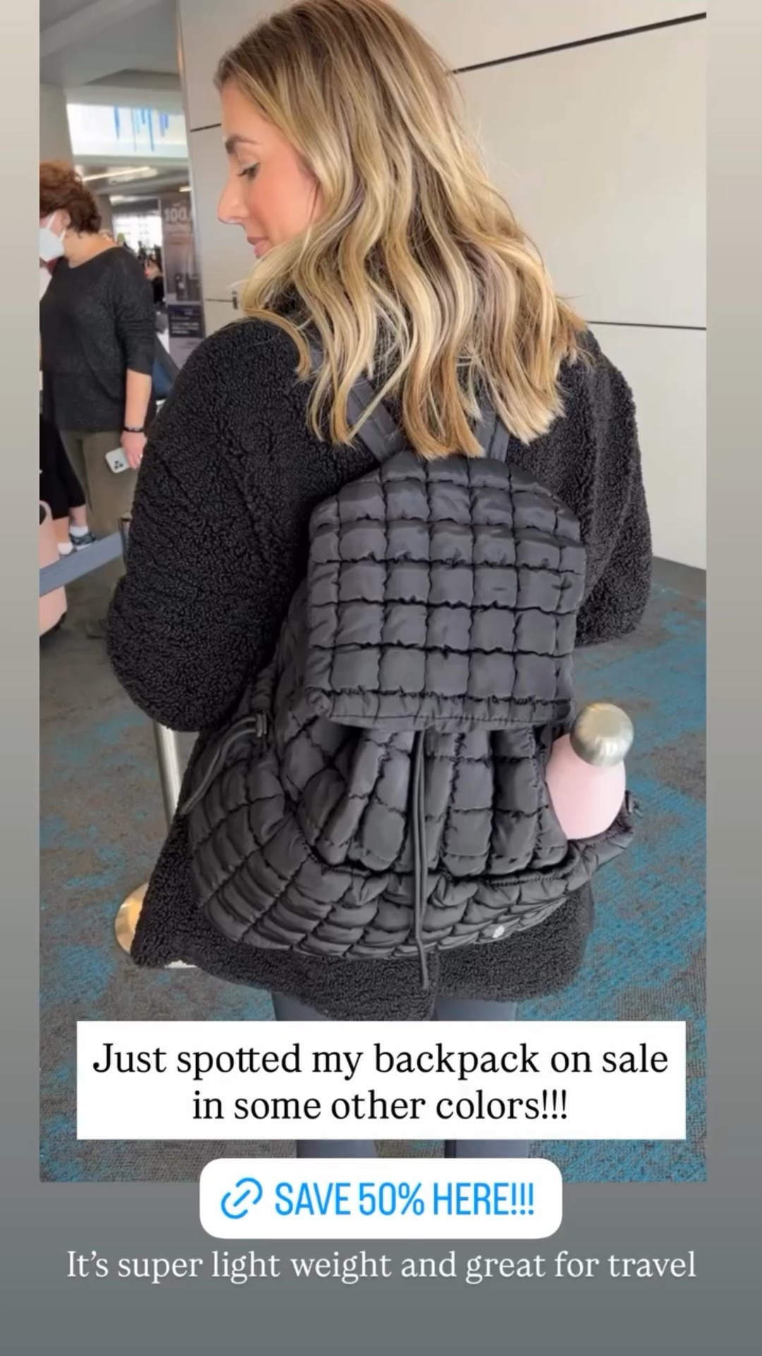 Just spotted my backpack on sale in some other colors!!! It’s super light weight and great for travel  @freepeople @fpmovement