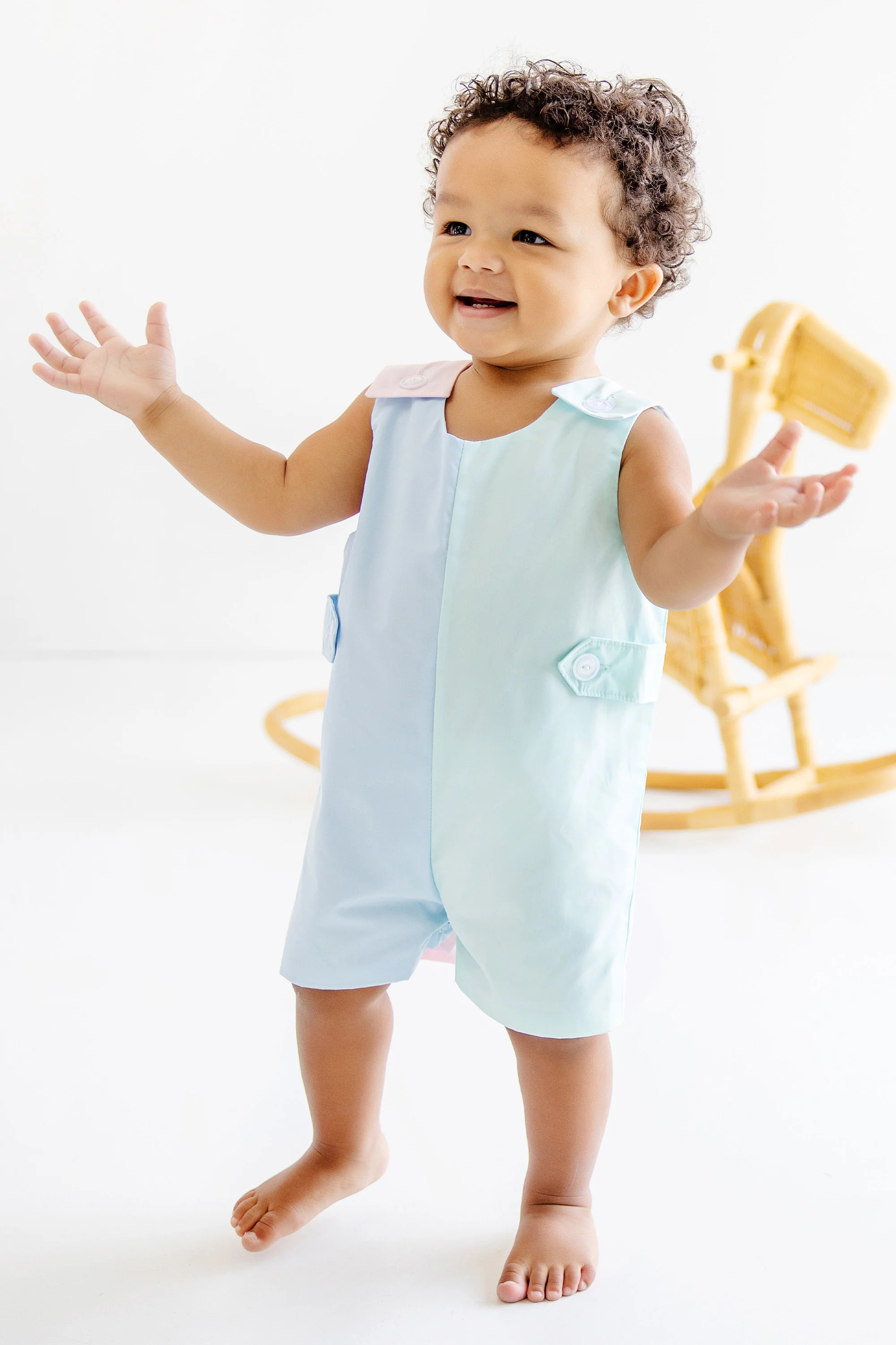 Cooper Colorblock Jon Jon - Buckhead Blue, Sea Island Seafoam, & Palm Beach Pink | The Beaufort Bonnet Company