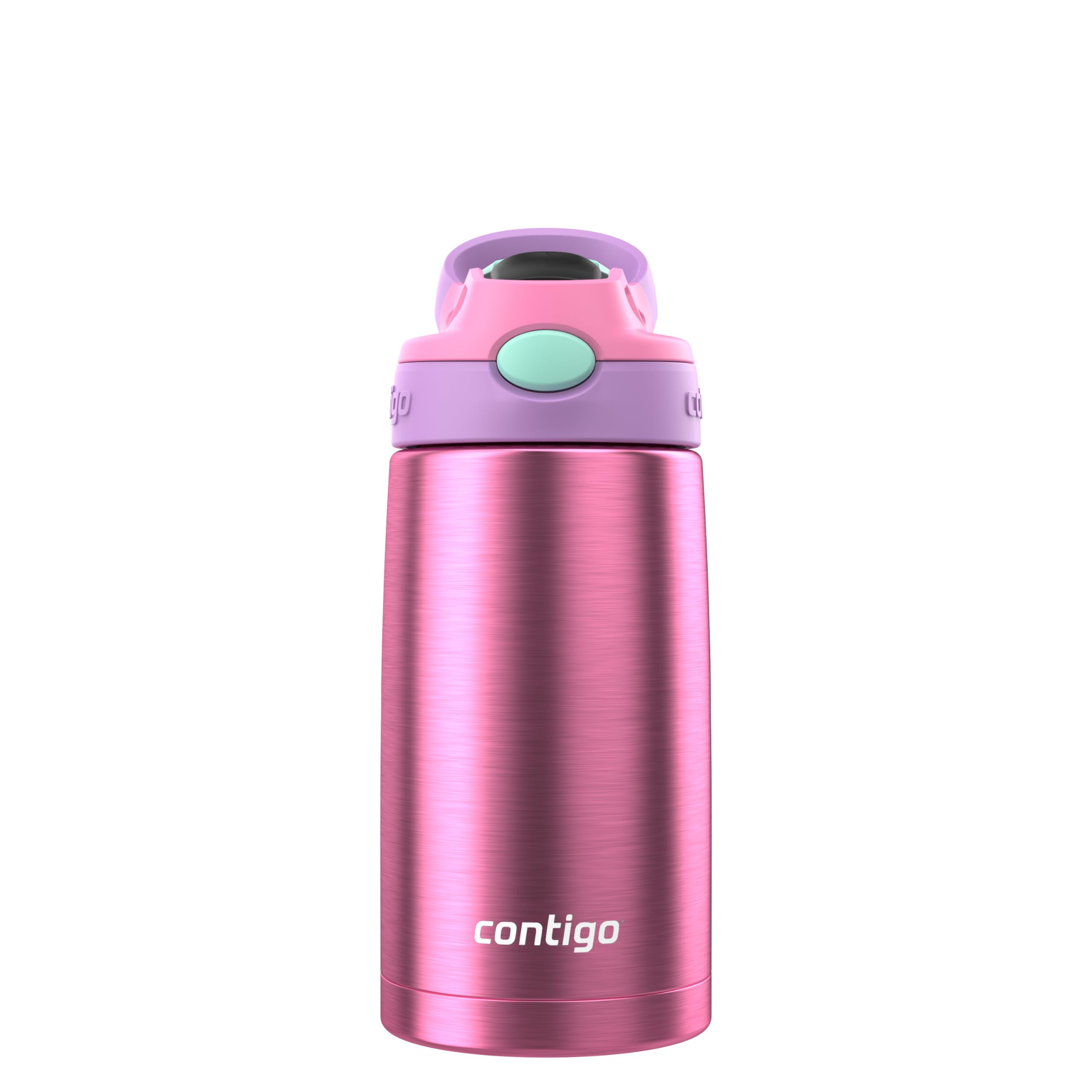 Contigo Autospout Water Bottle with Straw, 13 oz, Azalea/Pansy | Amazon (US)