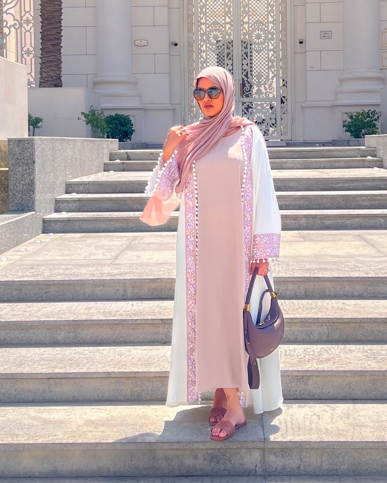 Two pcs modest neutral abaya this is a size large and I’m 5’7

#LTKsummer #LTKmodest #LTKwedding