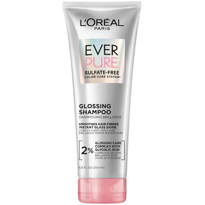 L'Oreal Paris EverPure Sulfate Free Glossing Shampoo with Glycolic Acid - 6.8 fl oz | Target