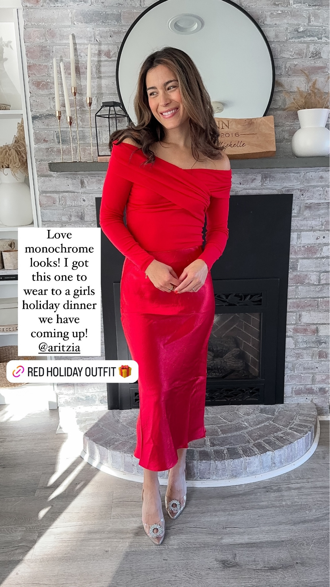 Love monochrome looks! I got this one to wear to a girls holiday dinner we have coming up! @aritzia