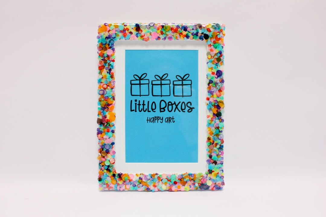 Confetti Celebration Frame Bright, Colorful Picture Frame for a 5x7 or 4x6 Photo Fun, Whimsical D... | Etsy (US)