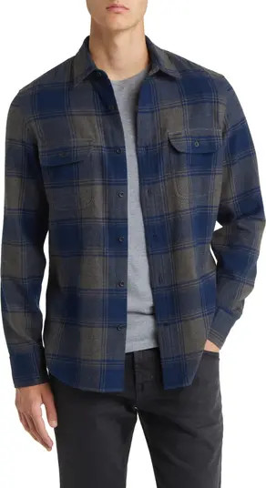 Treasure & Bond Trim Fit Plaid Flannel Shirt | Nordstrom | Nordstrom