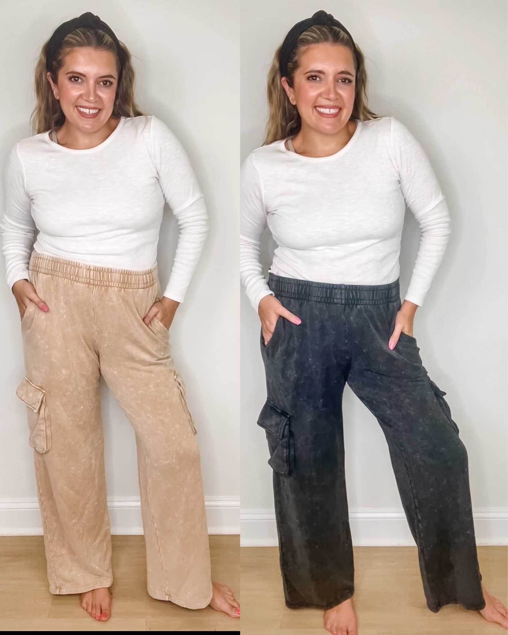 The it Sweatpant for fall!! I sized up to a large for length. (I’m 5’7.5” with long legs). Tee fits tts. In a medium. Sweatpants are under $30! 

#LTKmidsize #LTKfindsunder50