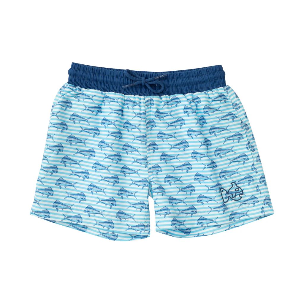 Boogie Board Swim Trunk in Tropical Breeze Mahi Print | PRODOH