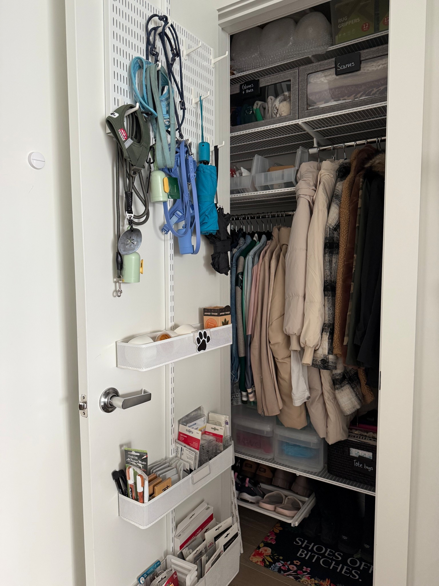 Renter friendly entryway closet refresh

#LTKHome
