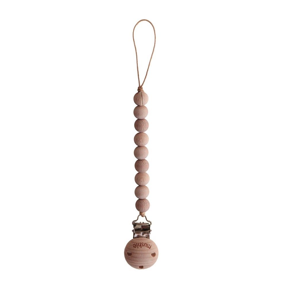 Mushie Cleo Pacifier Clip - Wood | Target