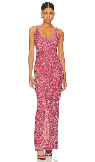 Janhvi Maxi Dress in Hot Pink | Revolve Clothing (Global)