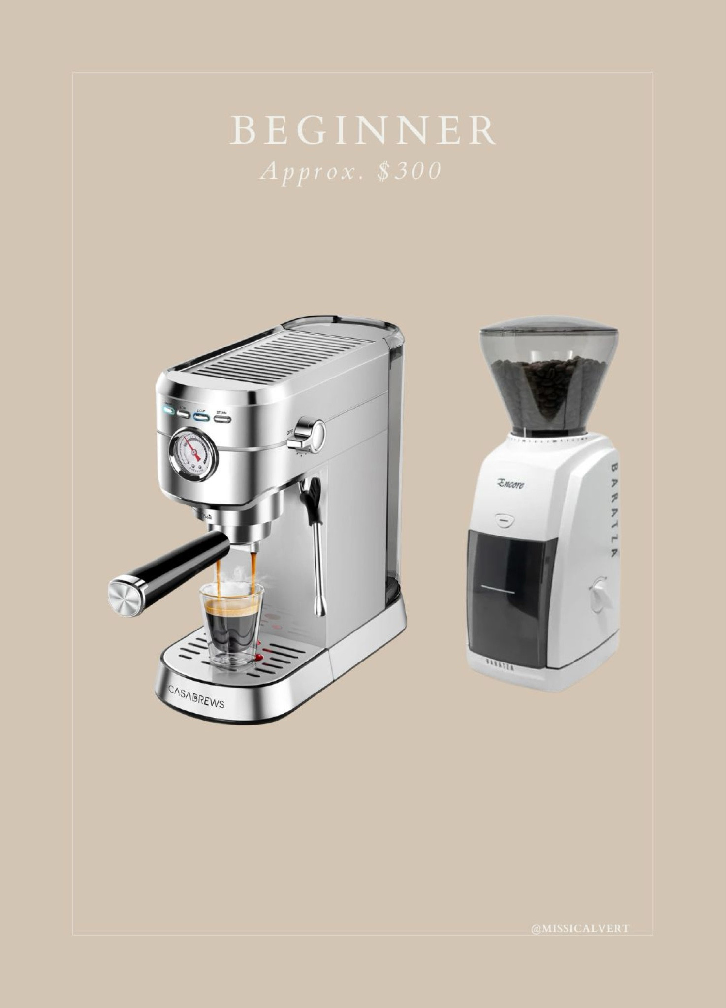 Beginner coffee setup for espresso at home 

#LTKHome
