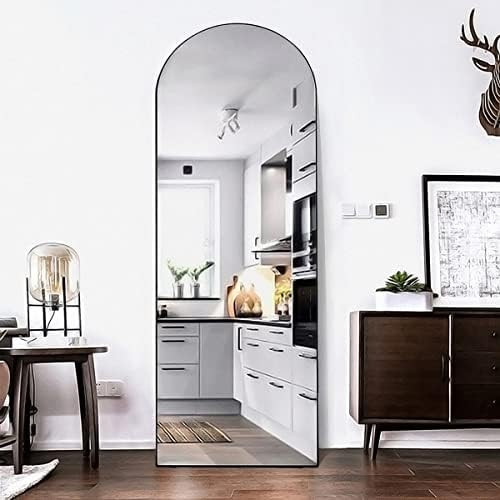 TinyTimes 65''x22'' Arched Full Length Mirror, Floor Mirror with Stand, Full Body Mirror, Arched Wal | Amazon (US)
