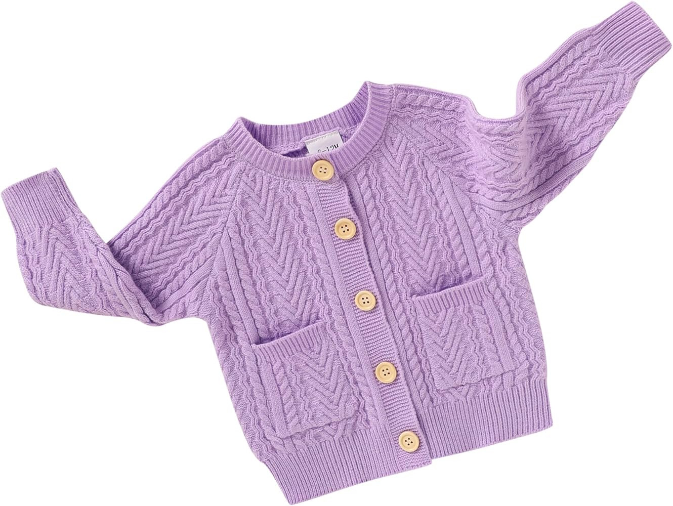 YOUNGER TREE Toddler Baby Girl Boy Cardigan Long Sleeve Button Knit Sweater Unisex Fall Winter Cl... | Amazon (US)
