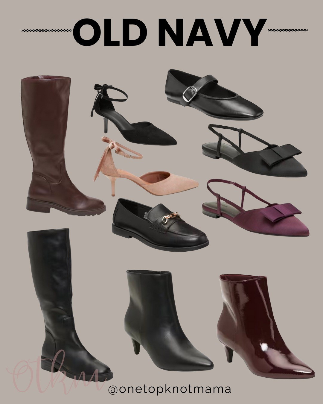 Shoes for fall/winterOld navy - boots, viral tik tok mary janes, dressy heels & bowtie flats

#LTKHoliday #LTKmomlife #LTKWorkwear