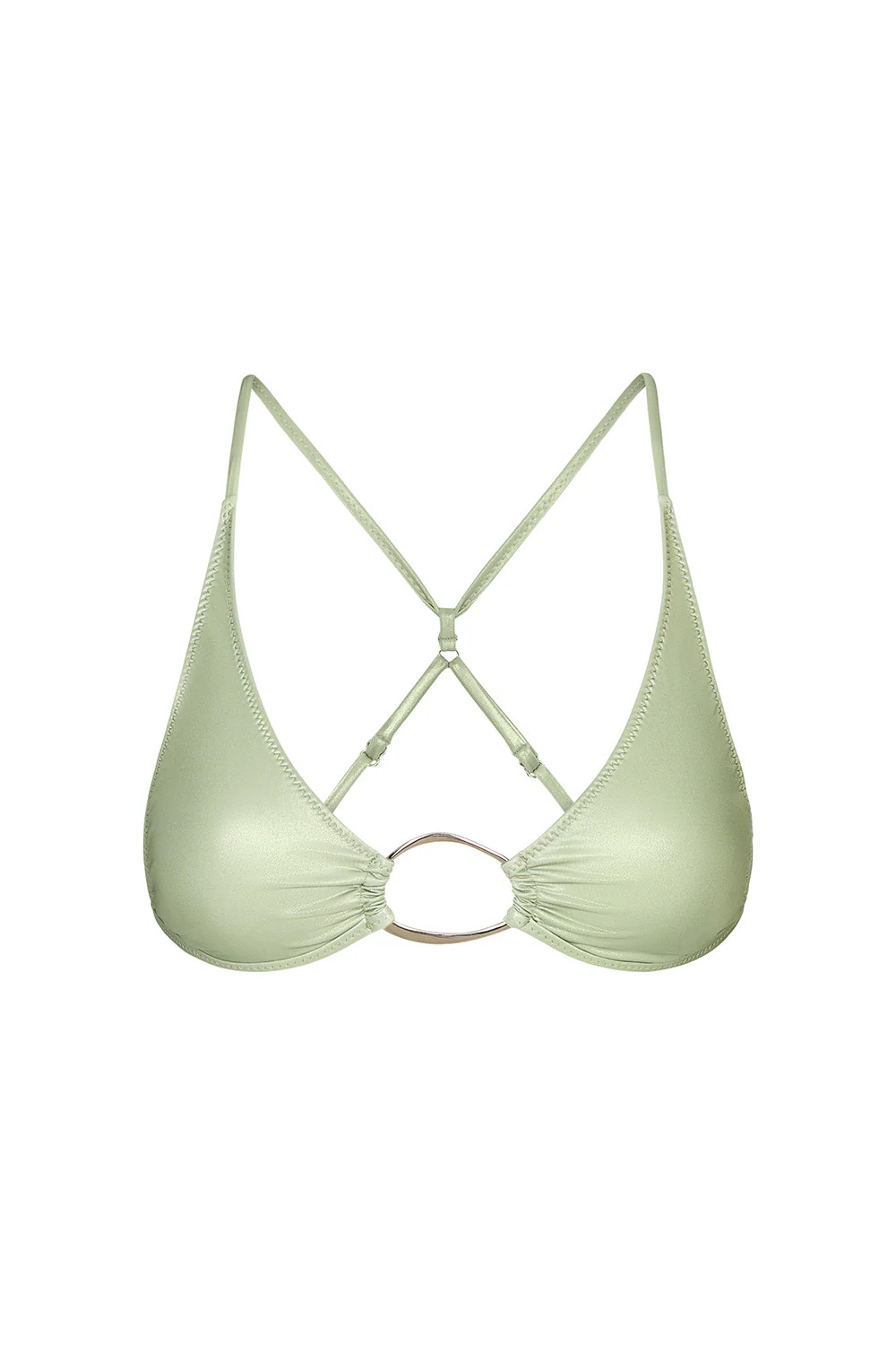 ring universo bralette in pistachio foil | Tropic of C