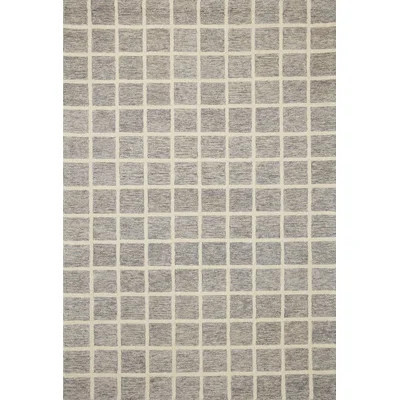 Chris Loves Julia x Loloi Polly Handmade Slate/Ivory Rug | Wayfair North America