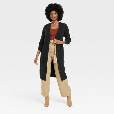 Women's Long Sleeve Button-Front Sweater Dress - A New Day™ | Target